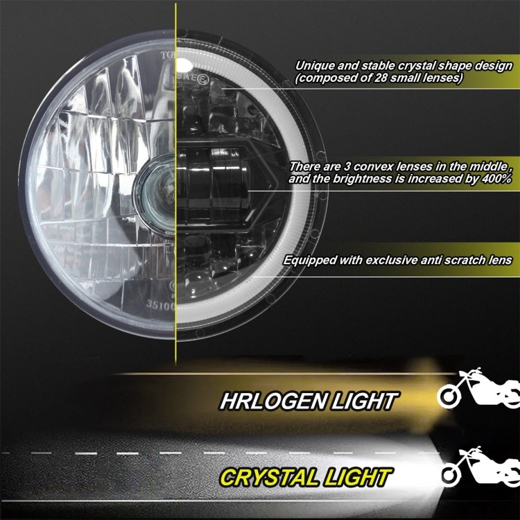 Motorcycle Crystal 5.75 inch LED Headlight Modification Accessories by buy2fix