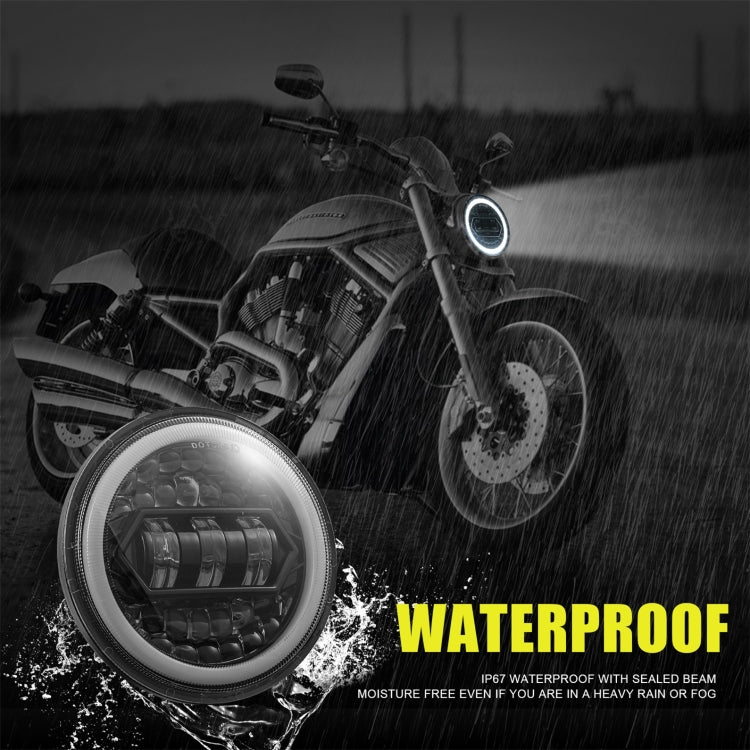 Motorcycle Crystal 5.75 inch LED Headlight Modification Accessories by buy2fix