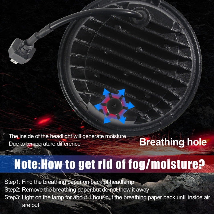 Motorcycle Crystal 5.75 inch LED Headlight Modification Accessories by buy2fix