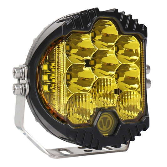 OL-1950Y 5 inch DC12V-30V 5000LM 6500K 50W Car LED Light on Three Sides Headlight for Jeep Wrangler (Gold Light) - Work Lights by buy2fix | Online Shopping UK | buy2fix