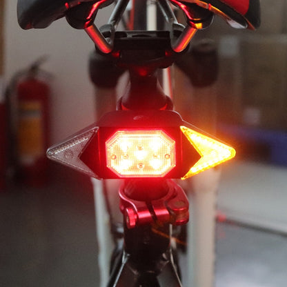 USB Rechargeable Bicycle Turn Light Wireless Remote Control Bike Tail Light by buy2fix