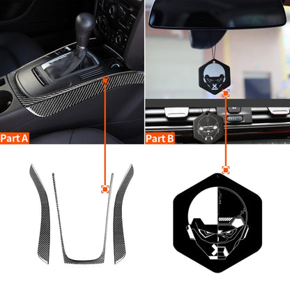 3 in 1 Car Carbon Fiber Gears Panel Decorative Sticker for Audi A5 Hard Top 2008-, Left and Right Drive Universal by buy2fix