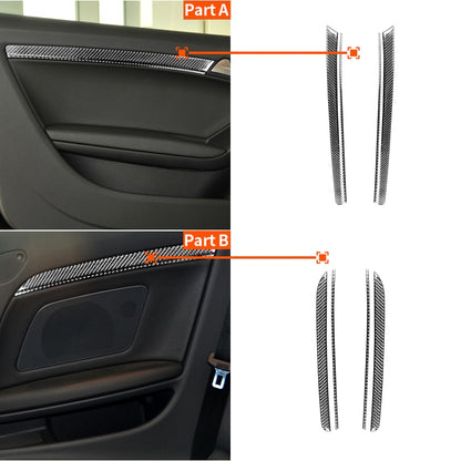 8 in 1 Car Carbon Fiber Door Panel Decorative Sticker for Audi A5 Hard Top 2008-, Left and Right Drive Universal by buy2fix