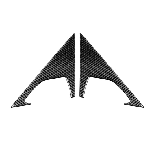 2 PCS Car Carbon Fiber Front Triangle Decorative Sticker for Infiniti FX 2009-2013/QX70 2014-, Left and Right Drive Universal by buy2fix