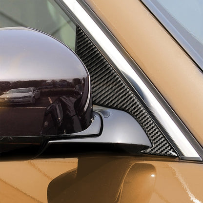 2 PCS Car Carbon Fiber Front Triangle Decorative Sticker for Infiniti FX 2009-2013/QX70 2014-, Left and Right Drive Universal by buy2fix