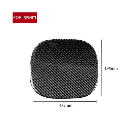 Car Carbon Fiber Fuel Tank Cover Decorative Sticker for Infiniti FX 2009-2013/QX70 2014-, Left and Right Drive Universal by buy2fix