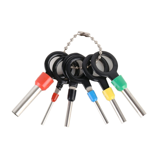 6 in 1 Car Plug Circuit Board Wire Harness Terminal Extraction Pick Connector Crimp Pin Back Needle Remove Tool - Booster Cable & Clip by buy2fix | Online Shopping UK | buy2fix