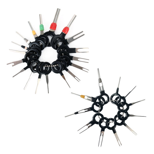 29 in 1 Car Plug Circuit Board Wire Harness Terminal Extraction Pick Connector Crimp Pin Back Needle Remove Tool - Booster Cable & Clip by buy2fix | Online Shopping UK | buy2fix