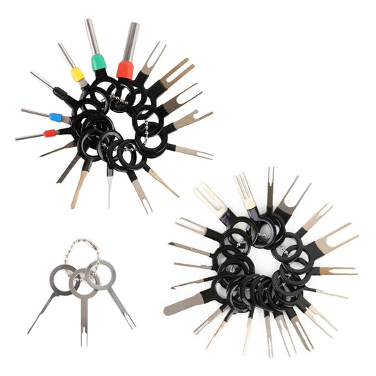 41 in 1 Car Plug Circuit Board Wire Harness Terminal Extraction Pick Connector Crimp Pin Back Needle Remove Tool - Booster Cable & Clip by buy2fix | Online Shopping UK | buy2fix