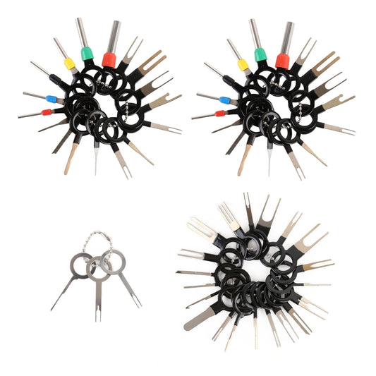 59 in 1 Car Plug Circuit Board Wire Harness Terminal Extraction Pick Connector Crimp Pin Back Needle Remove Tool - Booster Cable & Clip by buy2fix | Online Shopping UK | buy2fix