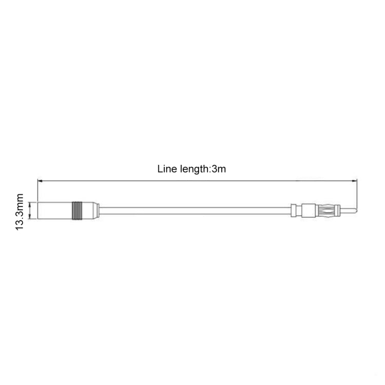 Car Electronic Stereo FM Radio Amplifier Antenna Aerial Extended Cable, Length: 3m by buy2fix