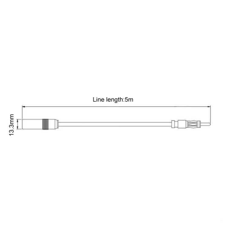 Car Electronic Stereo FM Radio Amplifier Antenna Aerial Extended Cable, Length: 5m by buy2fix