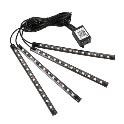 4 in 1 Universal Car Cigarette Lighter 8-color APP Control LED Atmosphere Light Decorative Lamp, with 12LEDs Lamps Cable Length: 1.5m - Atmosphere lights by buy2fix | Online Shopping UK | buy2fix