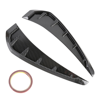 2 PCS Car Soft Silicone Decorative Sticker Outside Sticker, Carbon Fiber Texture by buy2fix