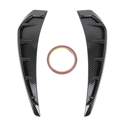 2 PCS Car Soft Silicone Decorative Sticker Outside Sticker, Carbon Fiber Texture by buy2fix