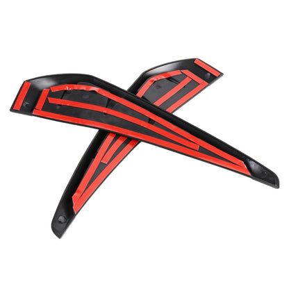 2 PCS Car Soft Silicone Decorative Sticker Outside Sticker, Carbon Fiber Texture by buy2fix