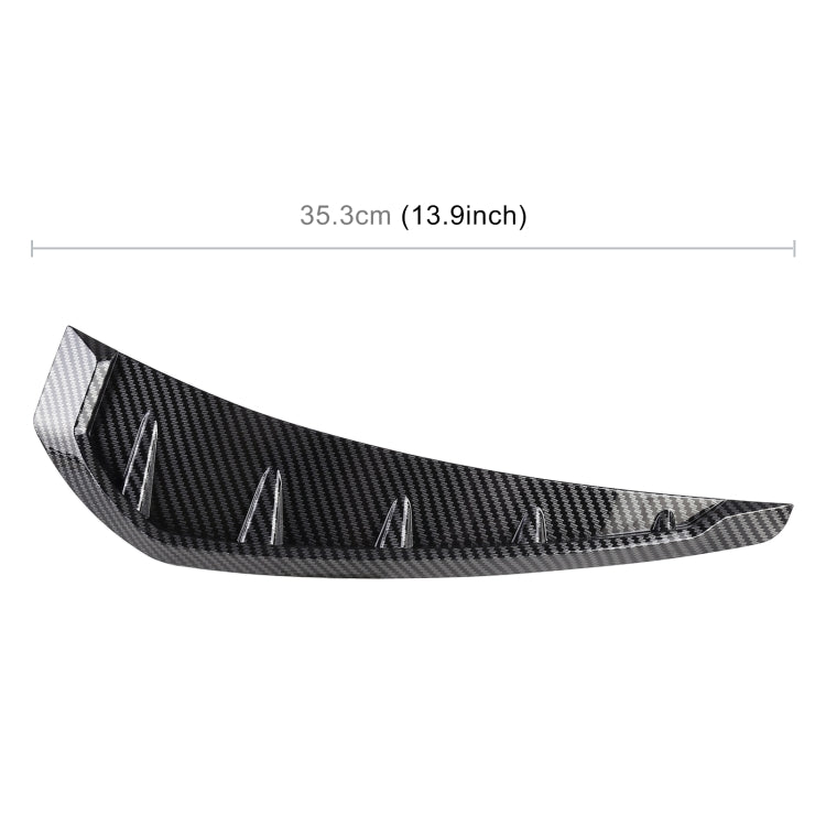 2 PCS Car Soft Silicone Decorative Sticker Outside Sticker, Carbon Fiber Texture by buy2fix