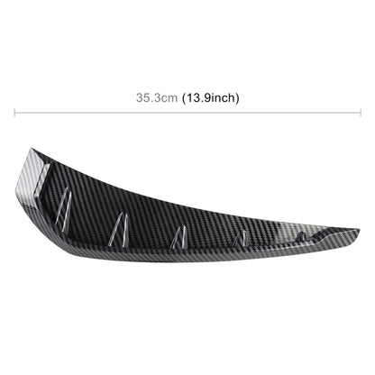 2 PCS Car Soft Silicone Decorative Sticker Outside Sticker, Carbon Fiber Texture by buy2fix