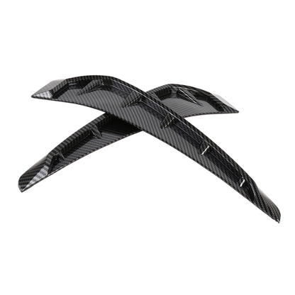 2 PCS Car Soft Silicone Decorative Sticker Outside Sticker, Carbon Fiber Texture by buy2fix