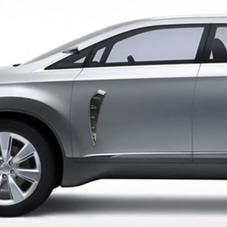 2 PCS Car Soft Silicone Decorative Sticker Outside Sticker, Carbon Fiber Texture by buy2fix