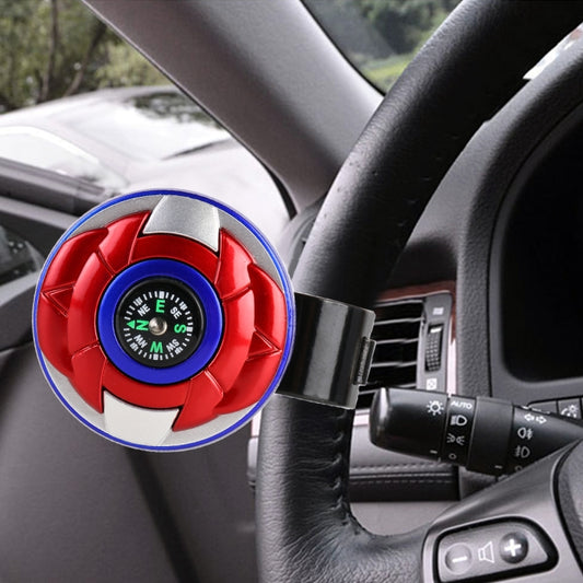 Car Universal Steering Wheel Spinner Knob Auxiliary Booster Aid Control Handle with Compass (Random Color Delivery) by buy2fix