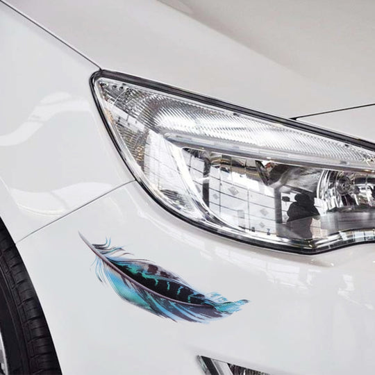 Autocollants aléatoires pour carrosserie de voiture en plumes, motif 5