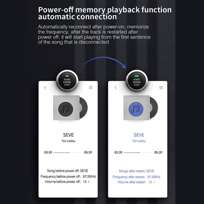 C15 Multifunctional Car Dual 3.1A+Type-C USB Charger Bluetooth FM Transmitter with Atmosphere Light by buy2fix