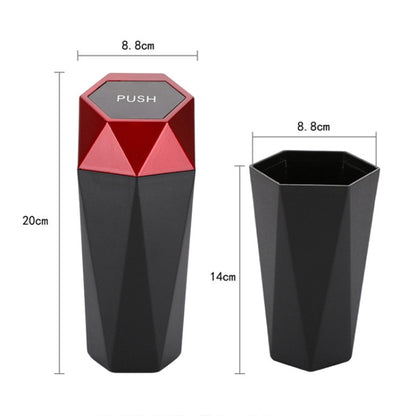 Car Mini Trash Can Desktop Storage Box(Black) by buy2fix