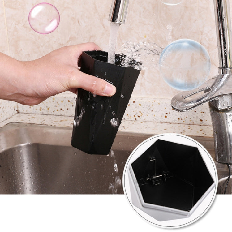 Car Mini Trash Can Desktop Storage Box(Black) by buy2fix