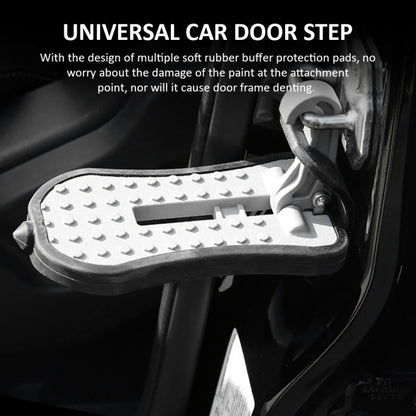 Multi-functional Car Door Sill Step Pedals Pads with Safety Hammer(Black) - Foot Pedal by buy2fix | Online Shopping UK | buy2fix