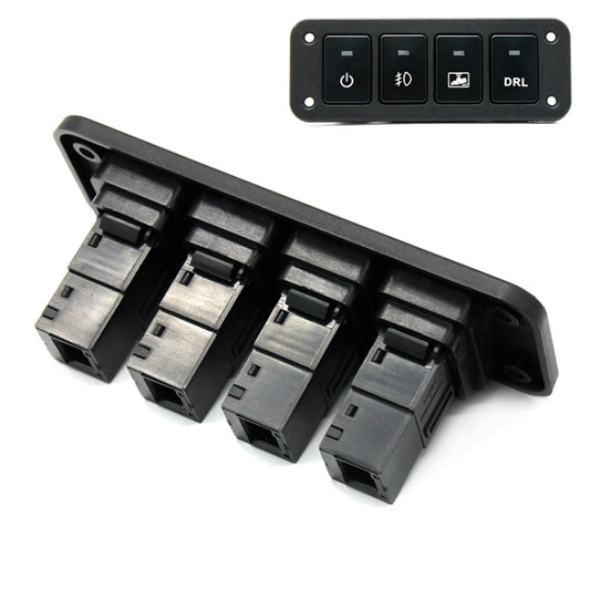 12-24V Car Modified 4-position Switch Panel for Toyota - Car Switches by buy2fix | Online Shopping UK | buy2fix