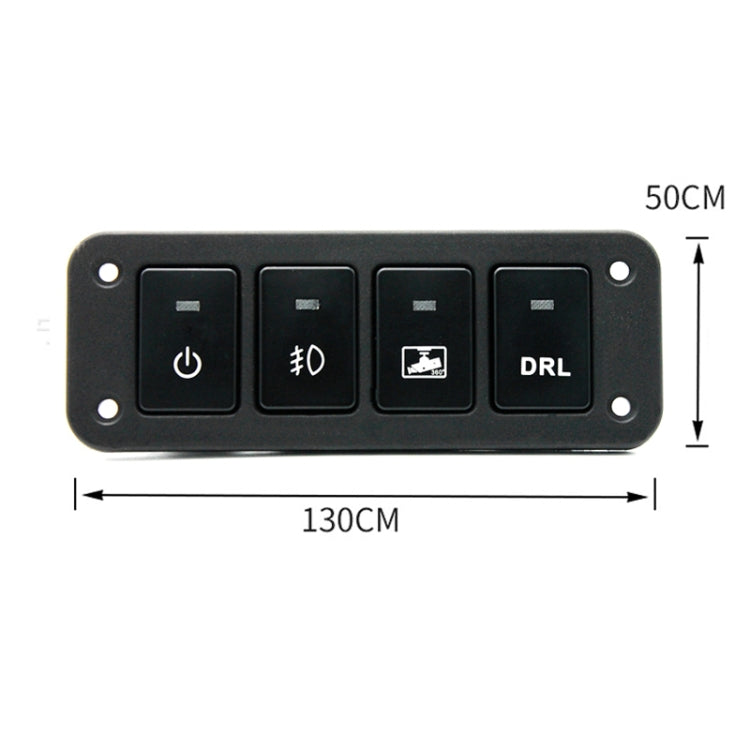 12-24V Car Modified 4-position Switch Panel for Toyota - Car Switches by buy2fix | Online Shopping UK | buy2fix