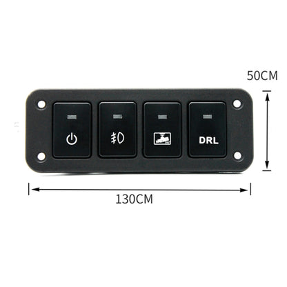12-24V Car Modified 4-position Switch Panel for Toyota - Car Switches by buy2fix | Online Shopping UK | buy2fix