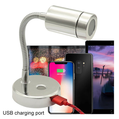 130mm RV 10-30V Multi-functional Reading Light with Touch Switch, Style: Hose by buy2fix