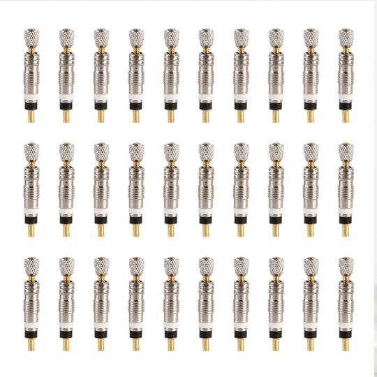 30 PCS VT-002 Fahrrad abnehmbarer französischer Ventilkern Stil: retikuliert