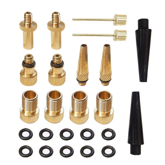 24 in 1 Inflator Adapter French Mouth / US Mouth / UK Mouth Inflation Needle Adapter by buy2fix