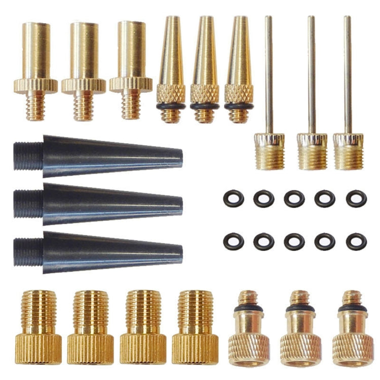 29 in 1 Inflator Adapter French Mouth / US Mouth / UK Mouth Inflation Needle Adapter by buy2fix