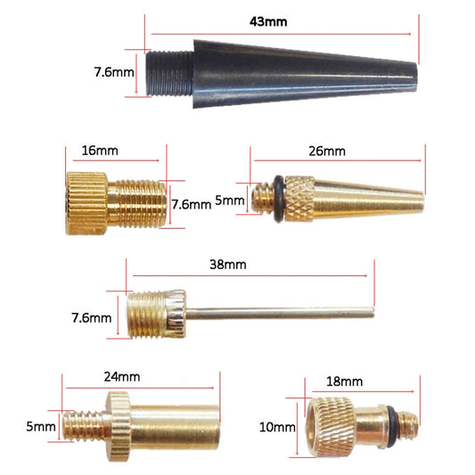 30 in 1 Inflator Adapter French Mouth / US Mouth / UK Mouth Inflation Needle Adapter - Bicycle Locks & Bicycle Pumps by buy2fix | Online Shopping UK | buy2fix