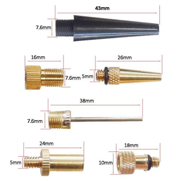 35 in 1 Inflator Adapter French Mouth / US Mouth / UK Mouth Inflation Needle Adapter - Bicycle Locks & Bicycle Pumps by buy2fix | Online Shopping UK | buy2fix