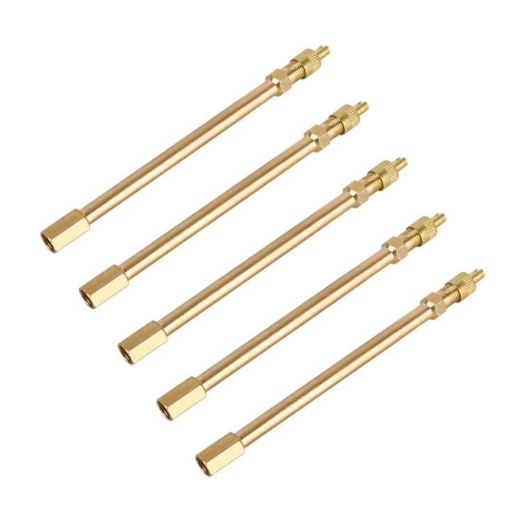 5 PCS Car Tires Valve Inflatable Extension Tube, Length: 120mm - Tire Valve Caps by buy2fix | Online Shopping UK | buy2fix