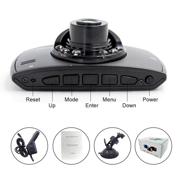 G30 2.4 inch Car 480P Single Recording Driving Recorder DVR Support Parking Monitoring / Loop Recording by buy2fix