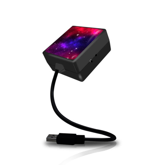 C208 5V 0.1W IPX4 USB Car Rotating Star Lights Red Blue Starry Sky Atmosphere Lamp by buy2fix