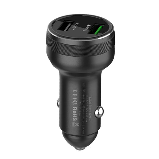 Dual USB 66W Car Flash Charger for OPPO / Huawei (Black) - Car Charger by buy2fix | Online Shopping UK | buy2fix