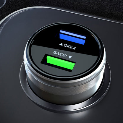 Dual USB 66W Car Flash Charger for OPPO / Huawei (Black) - Car Charger by buy2fix | Online Shopping UK | buy2fix