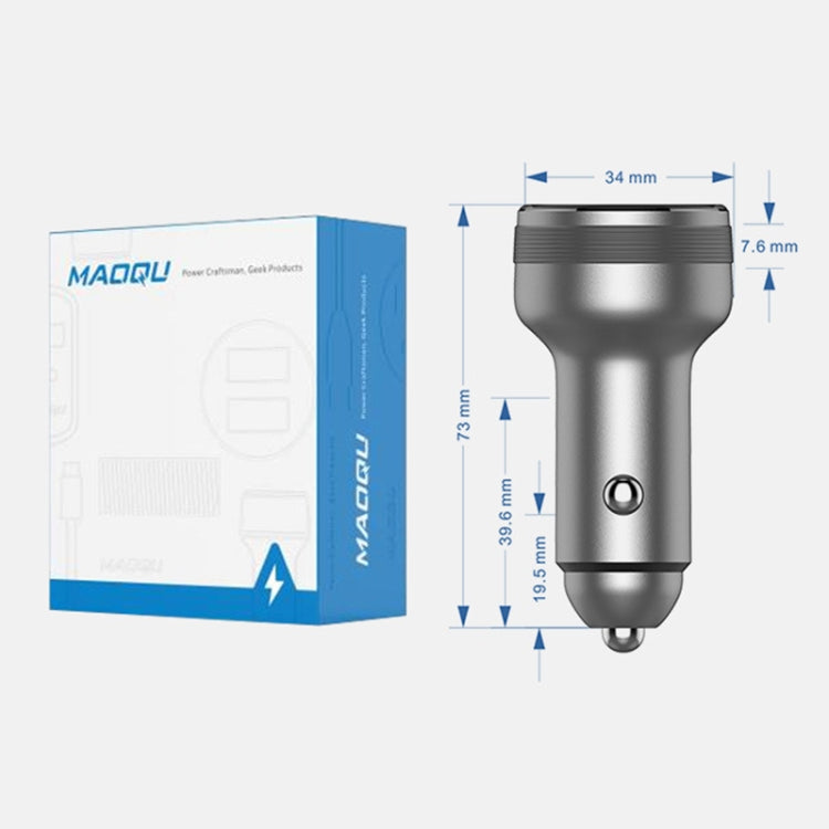 Dual USB 66W Car Flash Charger for OPPO / Huawei (Black) - Car Charger by buy2fix | Online Shopping UK | buy2fix