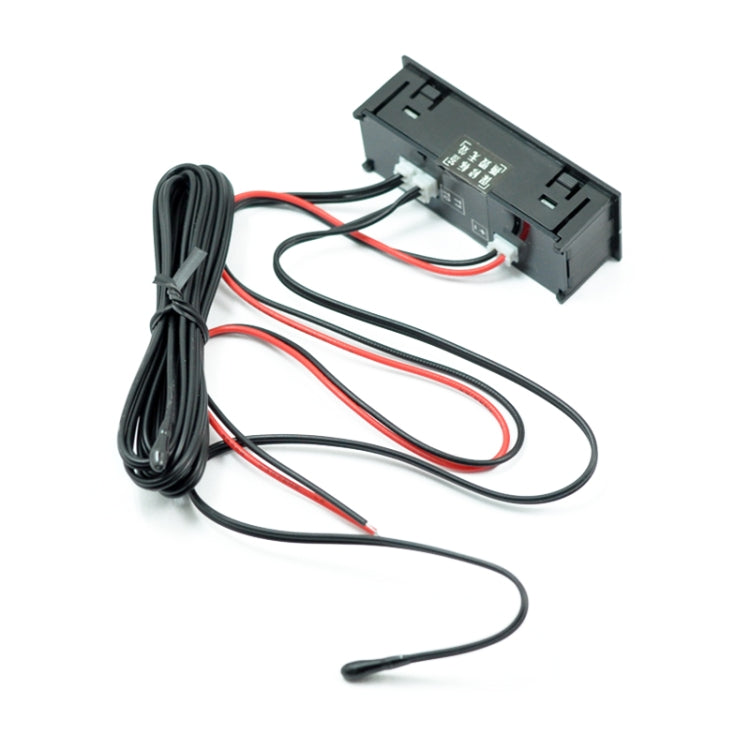 3 in 1 Car High-precision Electronic LED Luminous Clock + Thermometer + Voltmeter (Red) - Clocks & Car Meters by buy2fix | Online Shopping UK | buy2fix