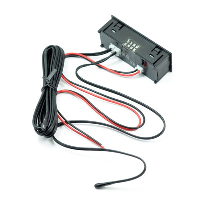 3 in 1 Car High-precision Electronic LED Luminous Clock + Thermometer + Voltmeter (Red) - Clocks & Car Meters by buy2fix | Online Shopping UK | buy2fix