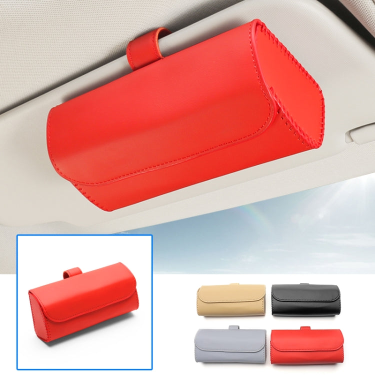 533 Car Glasses Storage Bag Glasses Box (Red) by buy2fix