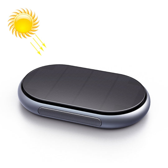 Purificateur d'air solaire à ions négatifs sans fil pour voiture (gris)
