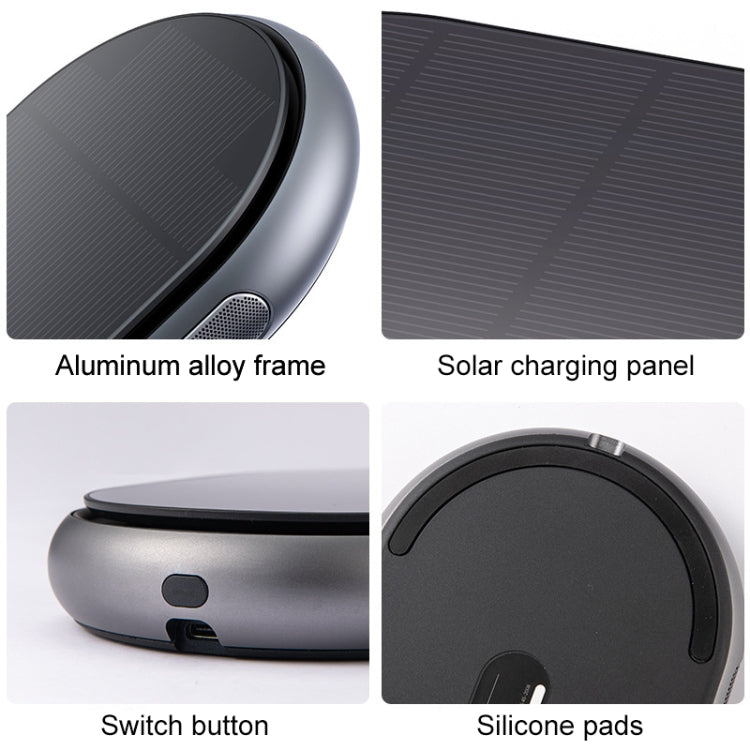 Car Wireless Negative Ion Solar Air Purifier(Blue) by buy2fix